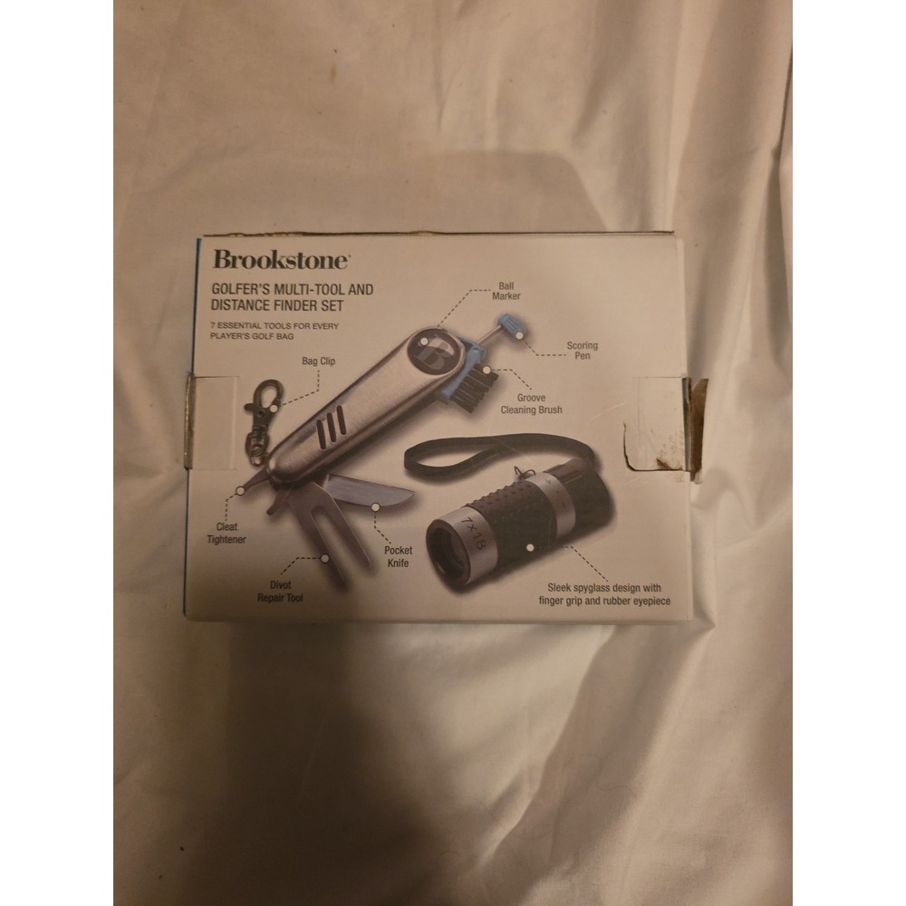 Brookstone Golfers Multi-Tool And Distance Finder Set. - Picture 3 of 4